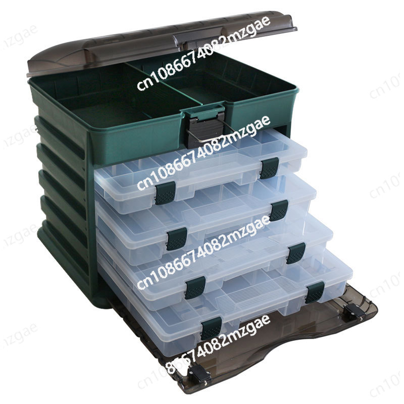 Fishing Hook Box - Medium 4-layer portable lure box tool