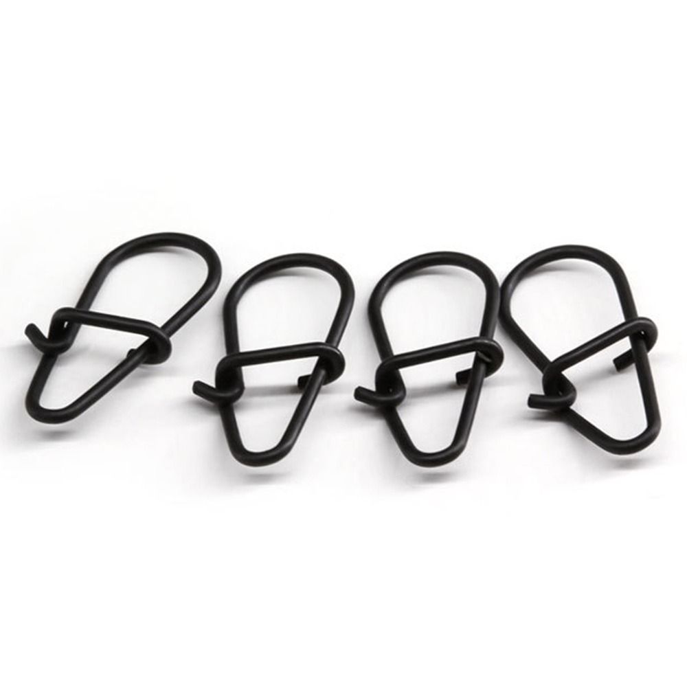 100Pcs/lot Matte black Snap Fi - مراجعة Fishing Hook Box وسعره