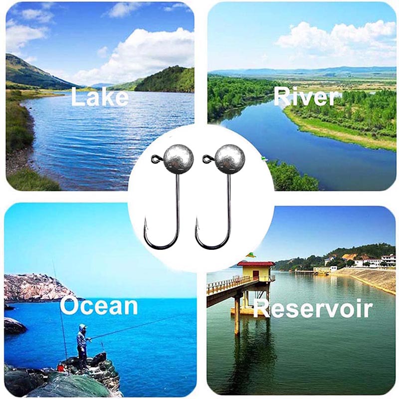10pcs/lot Jig Head Fishing Hoo - مراجعة Fishing Hook Offset وسعره