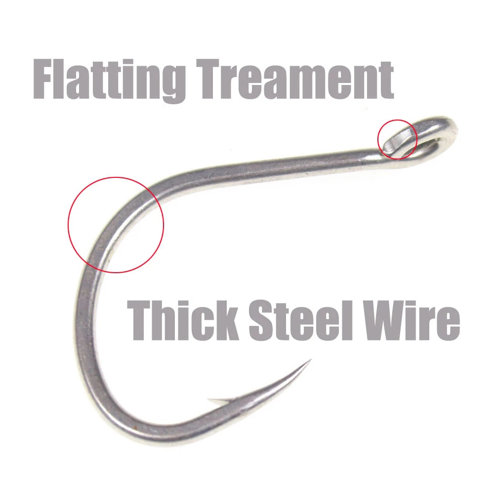 10pcs Matte Tin Anti-rust Salt - مراجعة Fishing Hook Offset وسعره