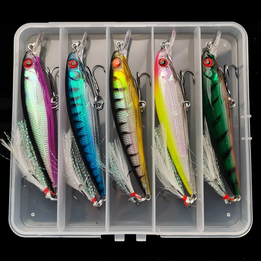 Laser 3D Eyes Bionic Minnow Fi - مراجعة Fishing Hook Treble وسعره