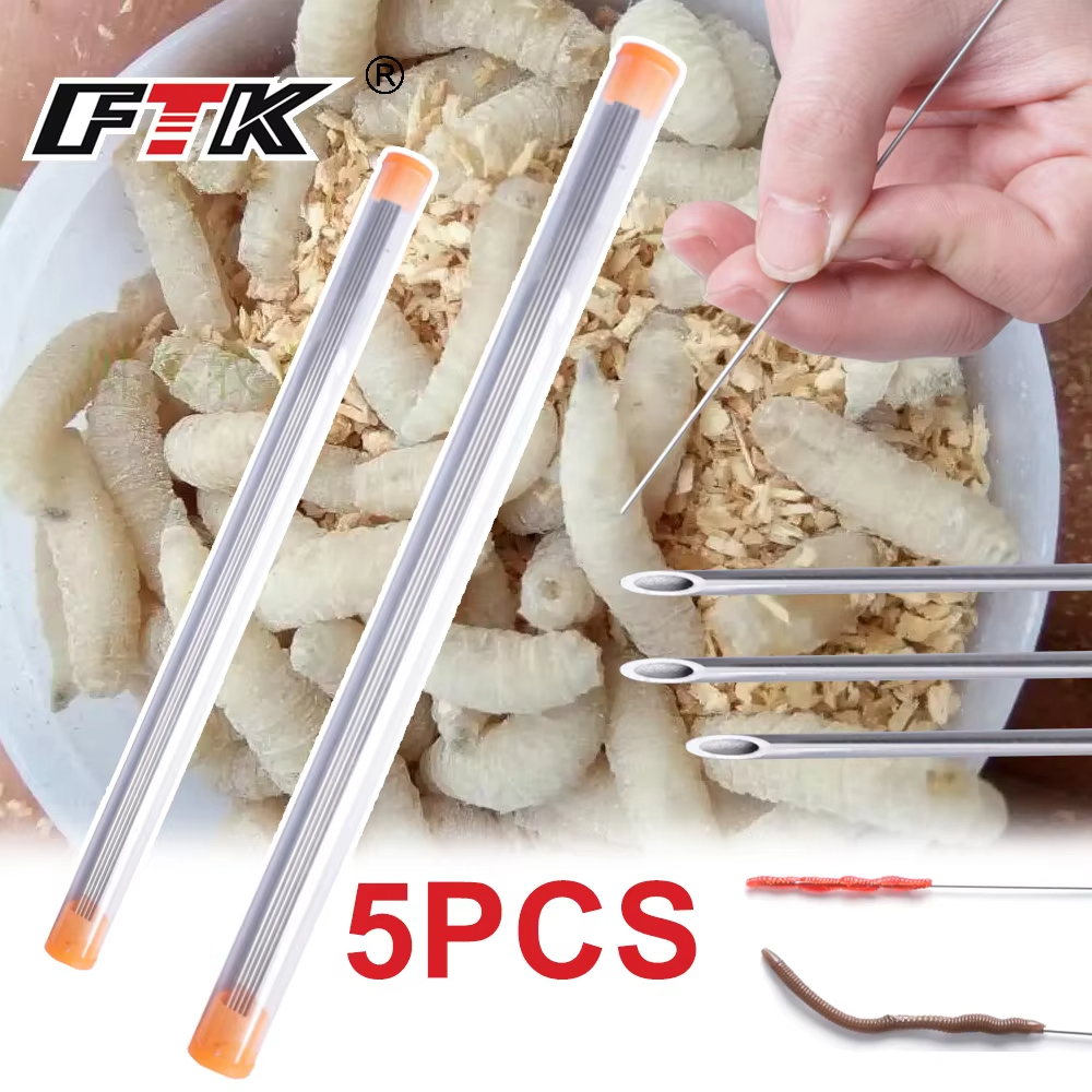 Earthworm Hooking Needle Stain - مراجعة Fishing Hook Stainless Steel وسعره
