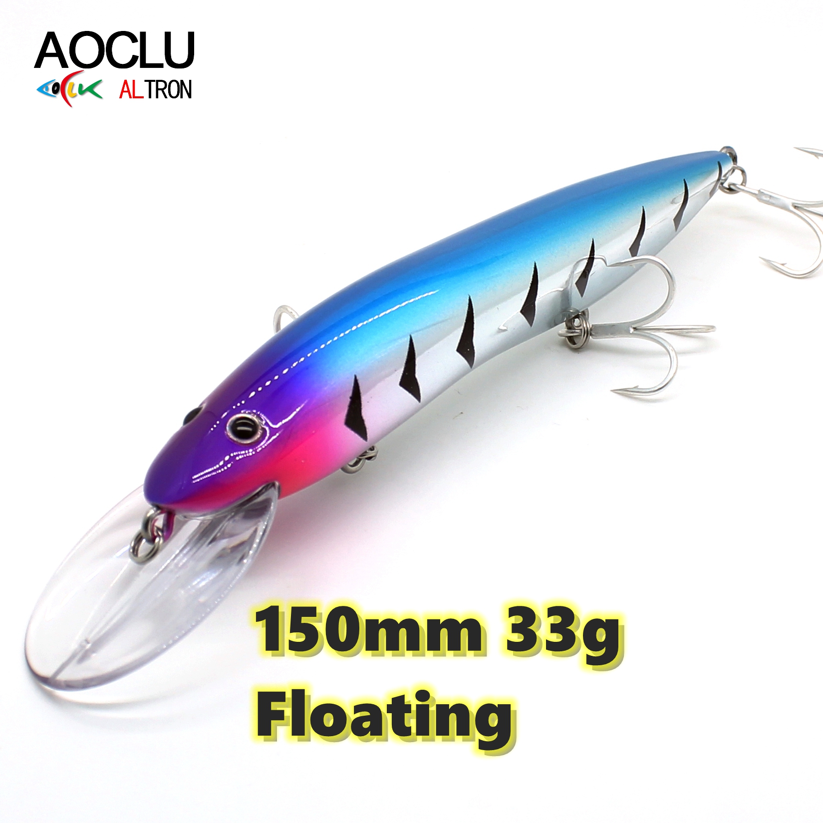 AOCLU-Hard Bait for Deep Sea B - مراجعة Fishing Hook Treble وسعره