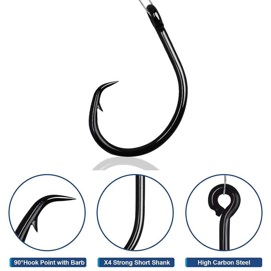 Circle Hooks 3X Strong Saltwat - مراجعة Fishing Hook Circle وسعره