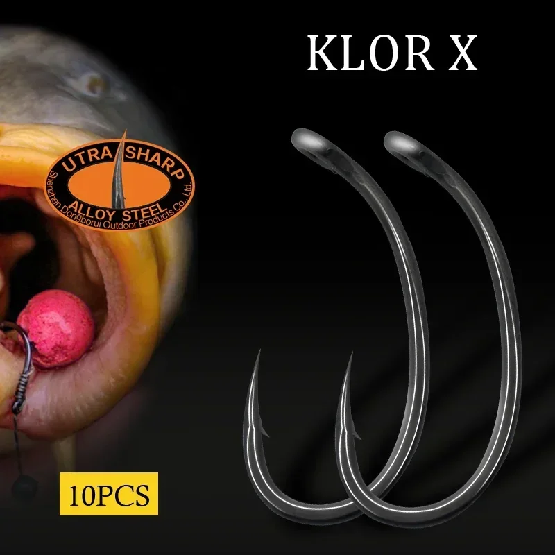 10pcs Carp Fishing Hook Curved - مراجعة Fishing Hook Barbless وسعره