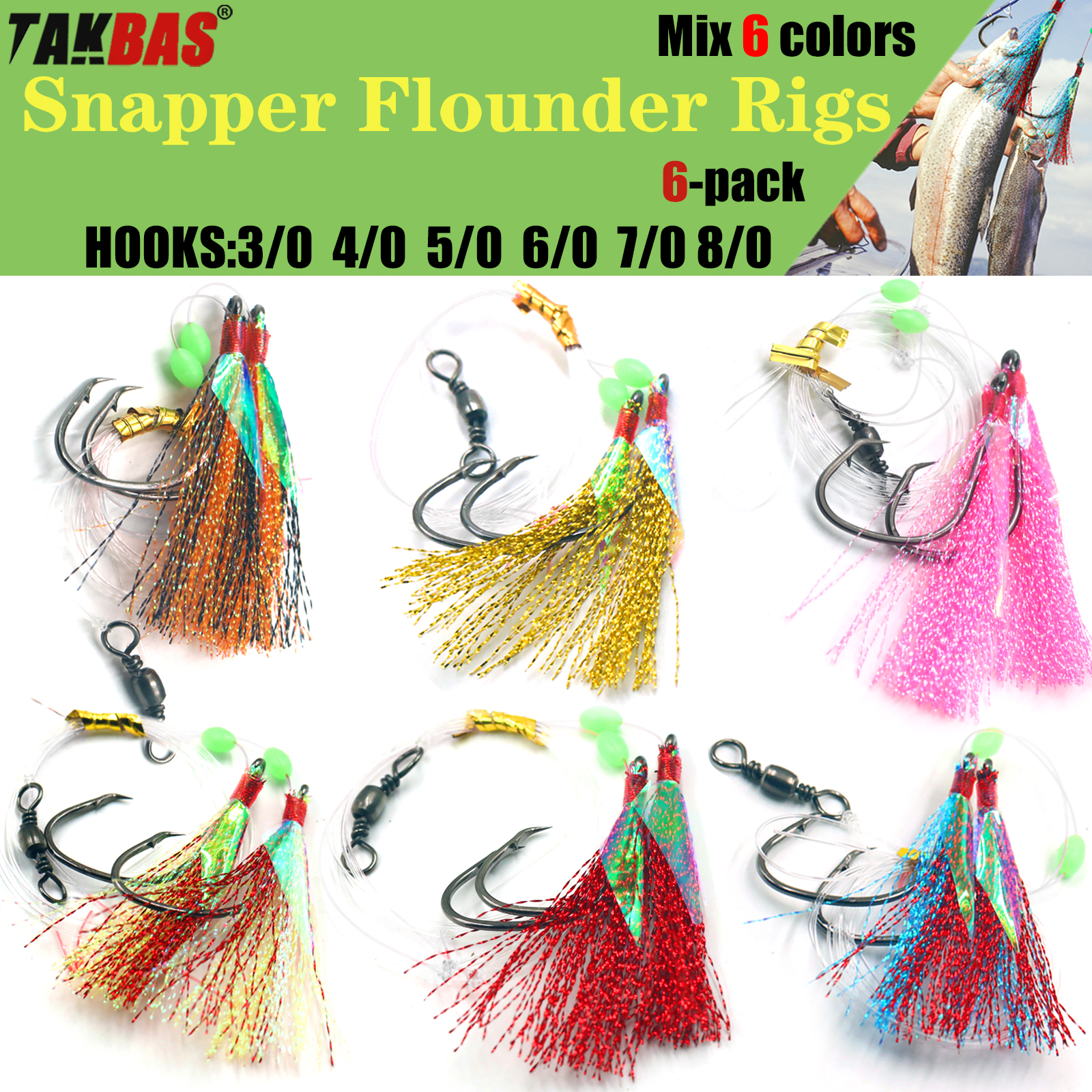 6pcs Snapper Tackle Flasher Ri - مراجعة Fishing Hook Circle وسعره