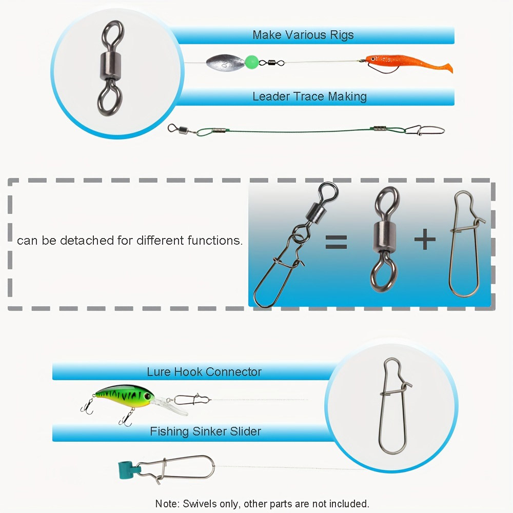 95/210 PCS Set Fishing Connect - مراجعة Fishing Hook Stainless Steel وسعره