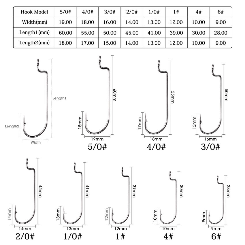 100pc/lot Fishing Hooks High C - مراجعة Fishing Hook Offset وسعره