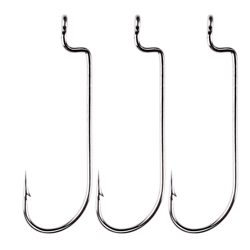 100pc/lot Fishing Hooks High C - مراجعة Fishing Hook Offset وسعره