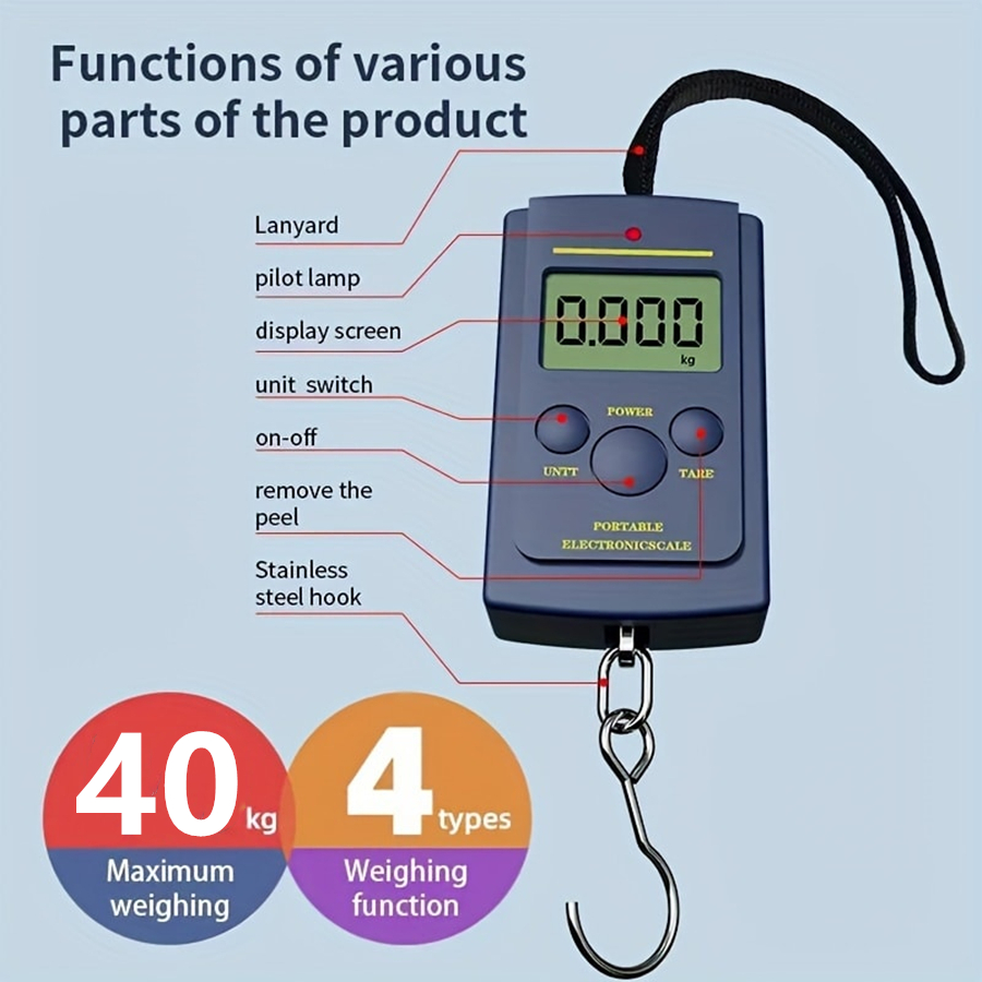 40kg Multifunctional Mini Elec - مراجعة Fishing Hook وسعره