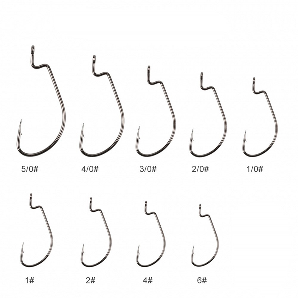 20pcs/lot Wide gap Texas fishi - مراجعة Fishing Hook Offset وسعره