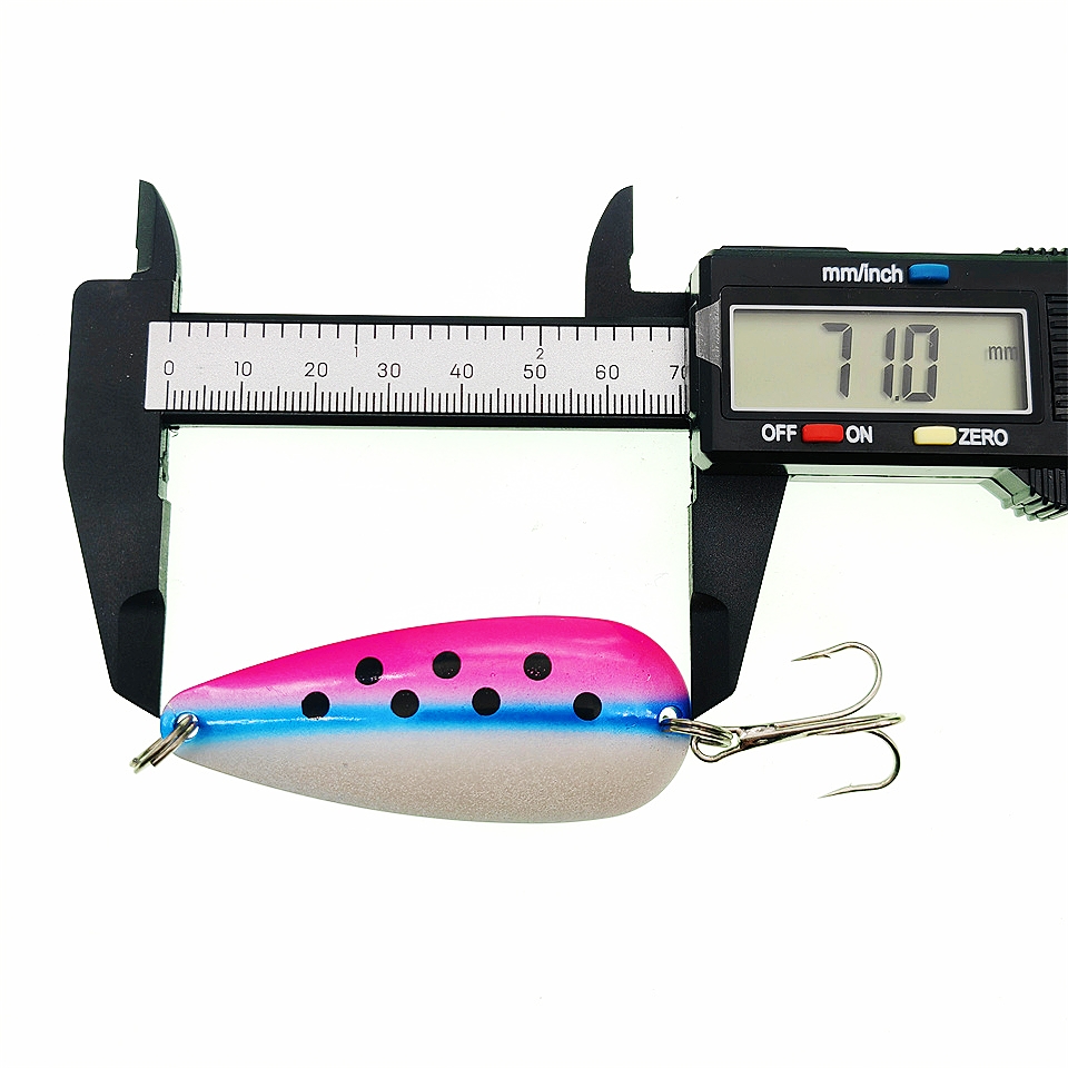 1PCS Spinner Spoon Lure 27G 19 - مراجعة Fishing Hook Treble وسعره