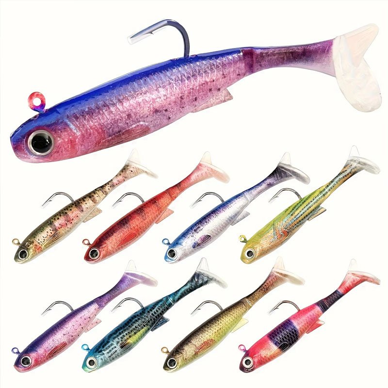 Pre-Rigged Sea Bass Lure | 3-P - مراجعة Fishing Hook Weedless وسعره