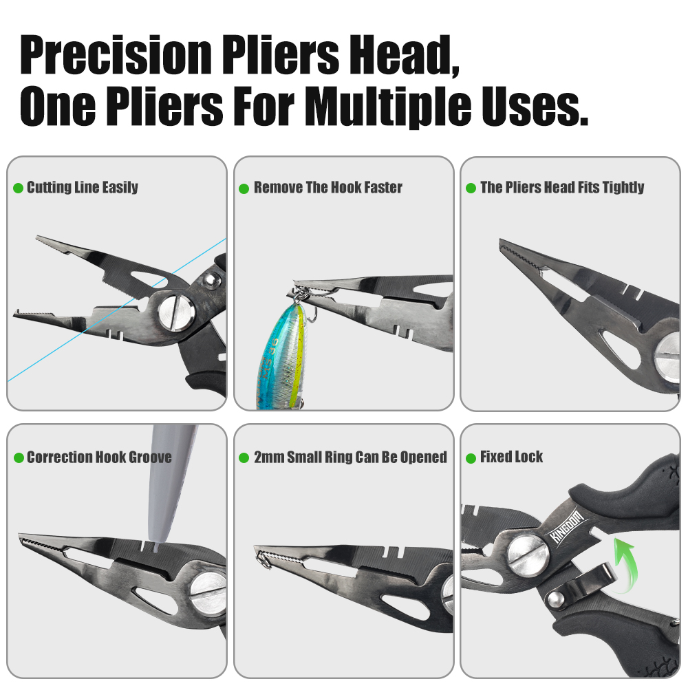 Kingdom Fishing Pliers Multifu - مراجعة Fishing Hook Stainless Steel وسعره