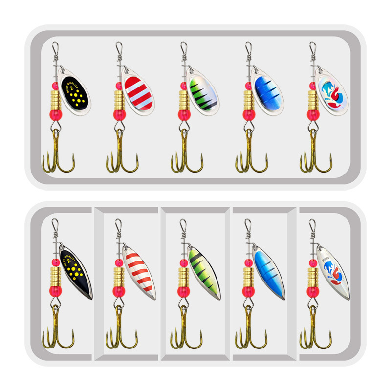 Fishing Lure Spinner Rotation  - مراجعة Fishing Hook Treble وسعره