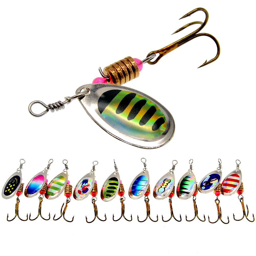 Fishing Lure Spinner Rotation  - مراجعة Fishing Hook Treble وسعره
