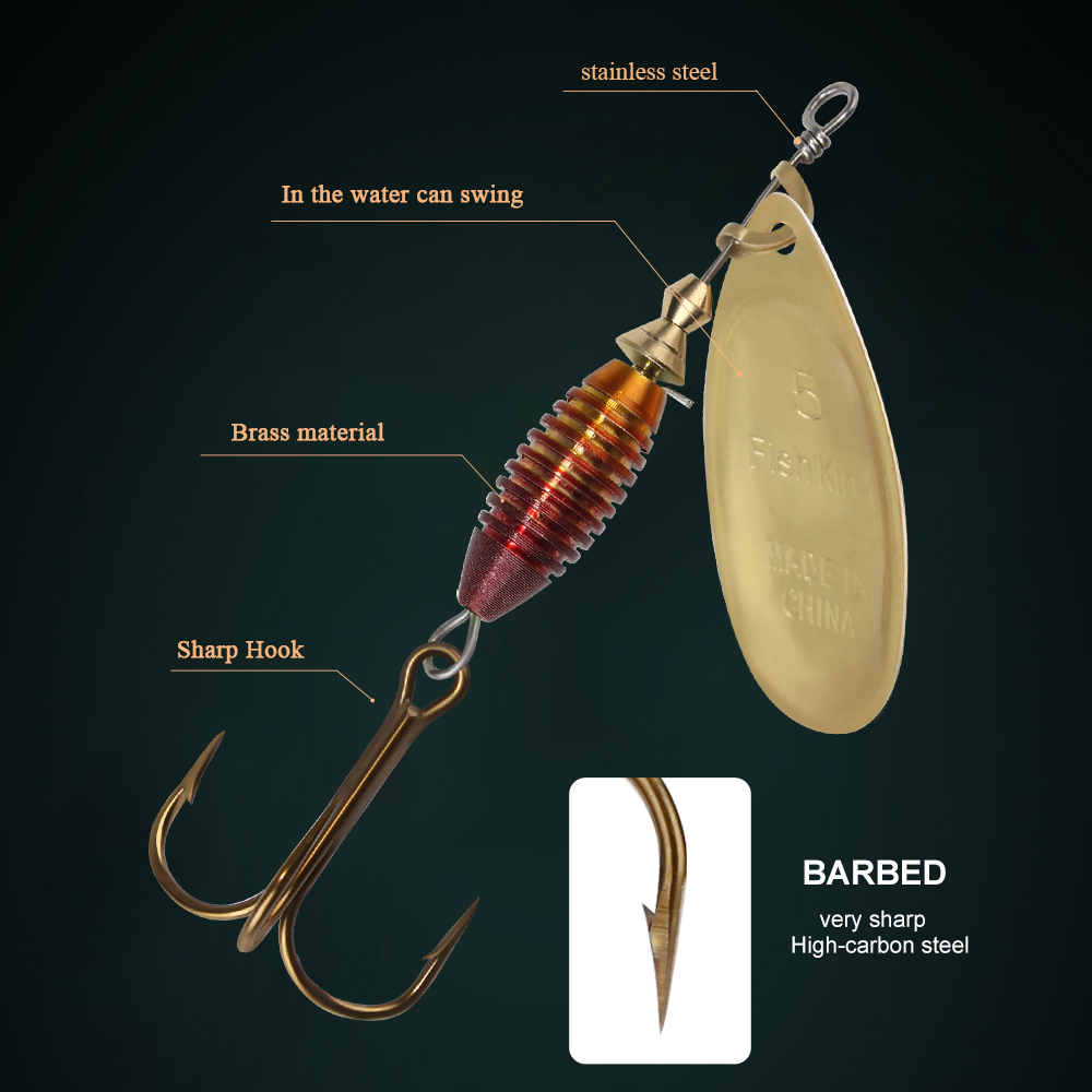 Metal Fishing Lure 4g 4.8g 7g  - مراجعة Fishing Hook Treble وسعره