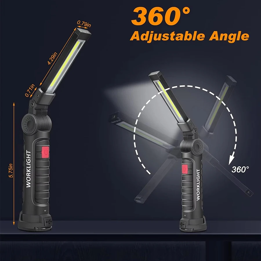 Rechargeable Magnetic Work Lig - مراجعة Fishing Hook وسعره