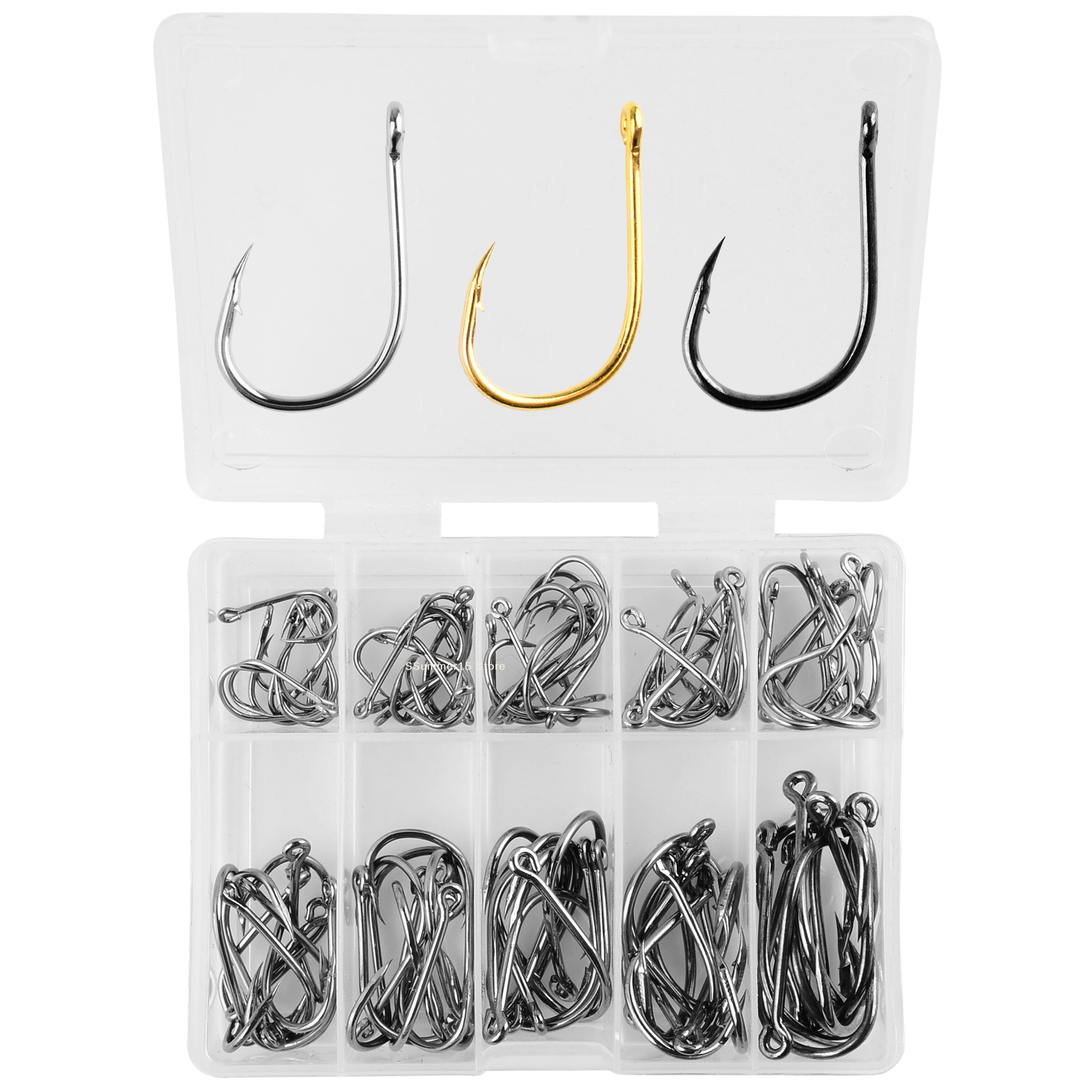 【R】100Pcs Fishing Hooks Set Ca - مراجعة Fishing Hook Circle وسعره