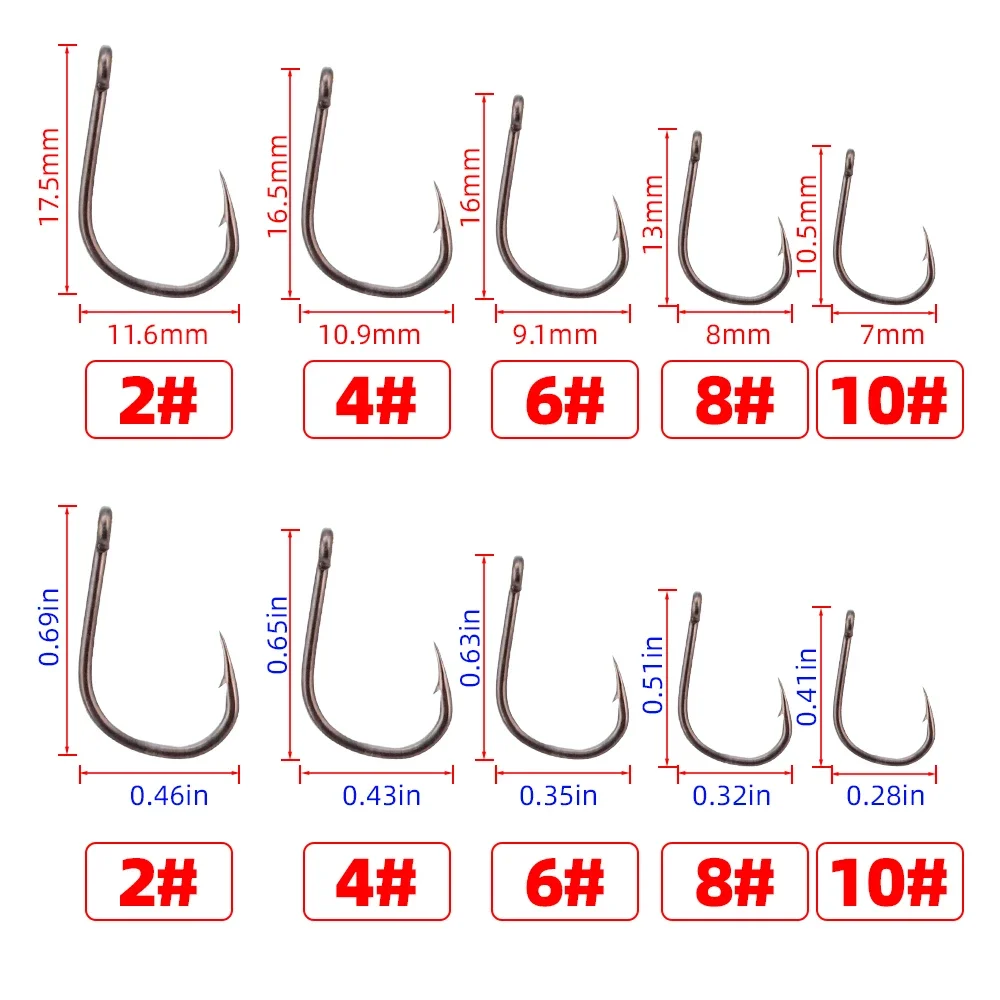 Hirisi 50pcs Barbed  Coated Ca - مراجعة Fishing Hook Assortment وسعره