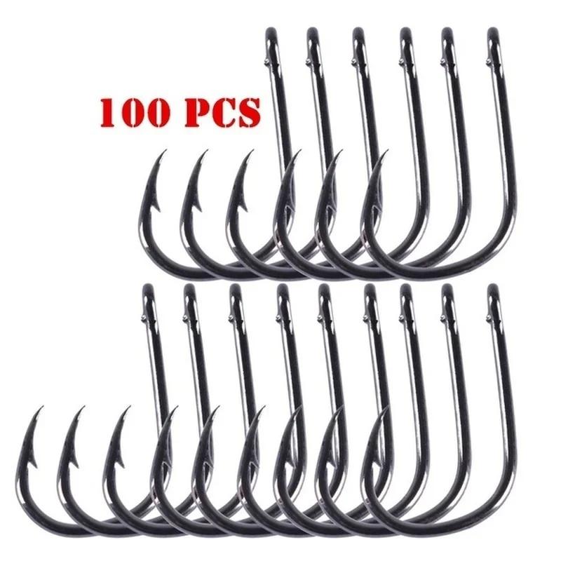 100pc/lot Fishing Hooks Double - مراجعة Fishing Hook Circle وسعره