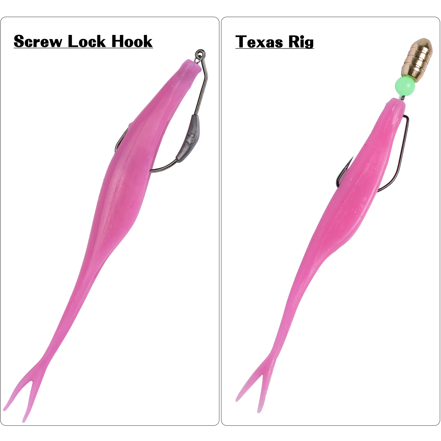 Goture 5pcs Weedless Split Tai - مراجعة Fishing Hook Weedless وسعره