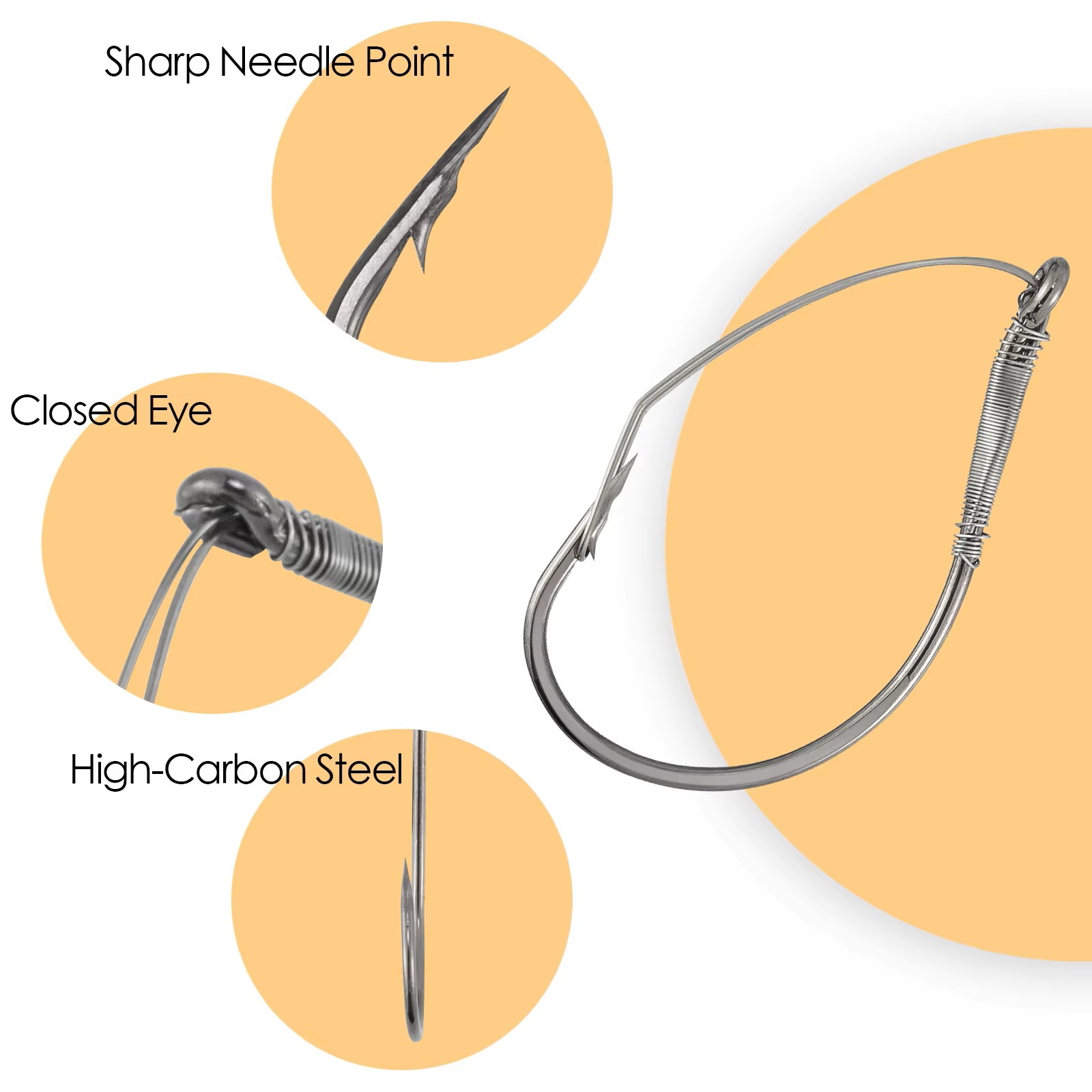 FishTrip Weedless Wacky Rig Ho - مراجعة Fishing Hook Weedless وسعره