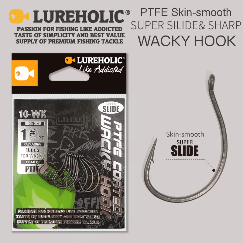 LUREHOLIC PTFE Super Slide Wac - مراجعة Fishing Hook Offset وسعره
