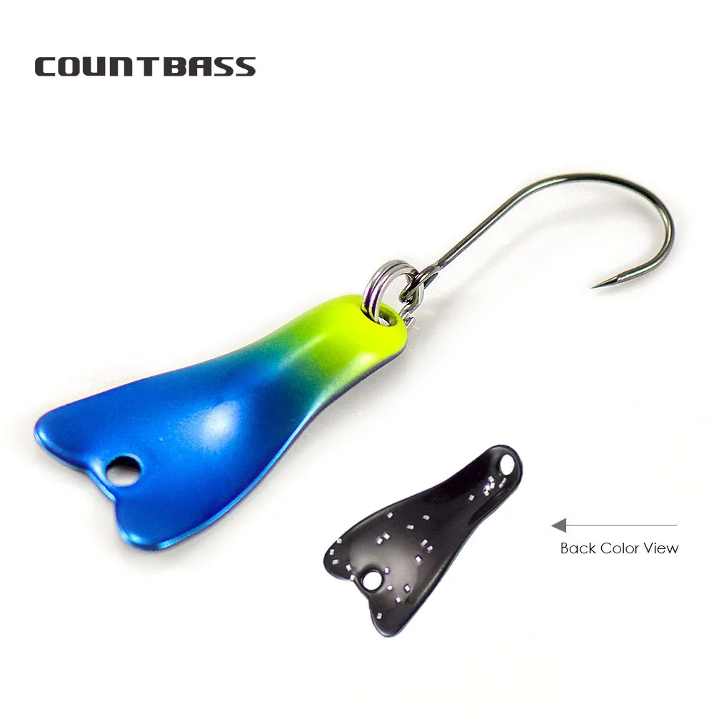 COUNTBASS 5/64oz 2g Casting Sp - مراجعة Fishing Hook Barbless وسعره