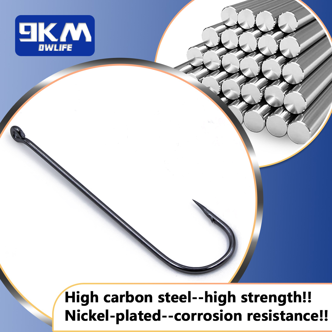 Fishing Hooks Long Shank Hooks - مراجعة Fishing Hook Offset وسعره