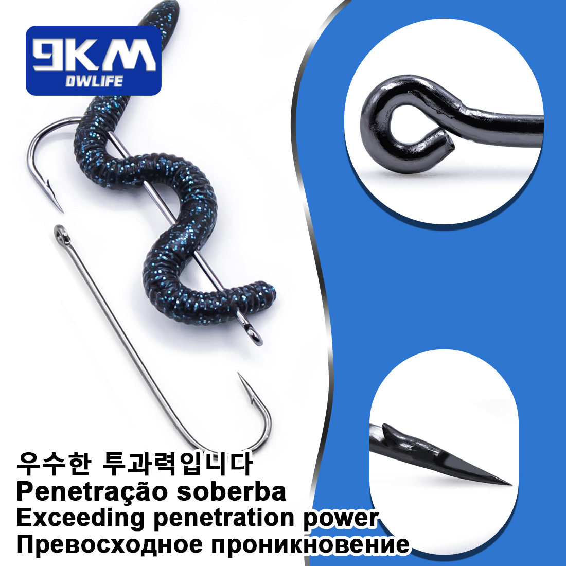 Fishing Hooks Long Shank Hooks - مراجعة Fishing Hook Offset وسعره