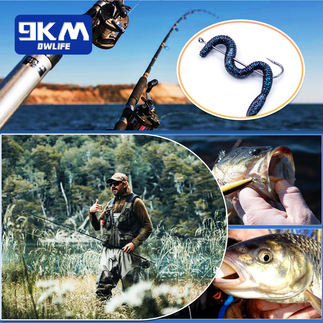 Fishing Hooks Long Shank Hooks - مراجعة Fishing Hook Offset وسعره