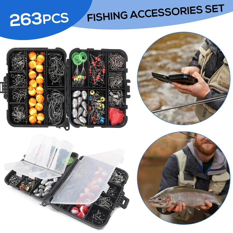 263pcs Outdoor Fishing Accesso - مراجعة Fishing Hook Jig وسعره