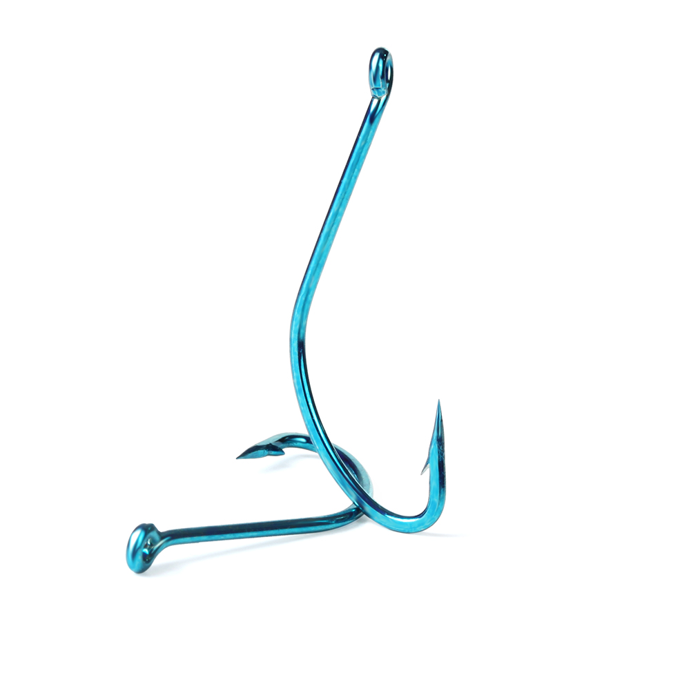 10pcs 2#-15# Blue High Carbon  - مراجعة Fishing Hook Circle وسعره