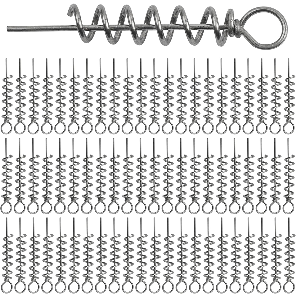 50Pcs Spring Twist Lock Fishin - مراجعة Fishing Hook Stainless Steel وسعره