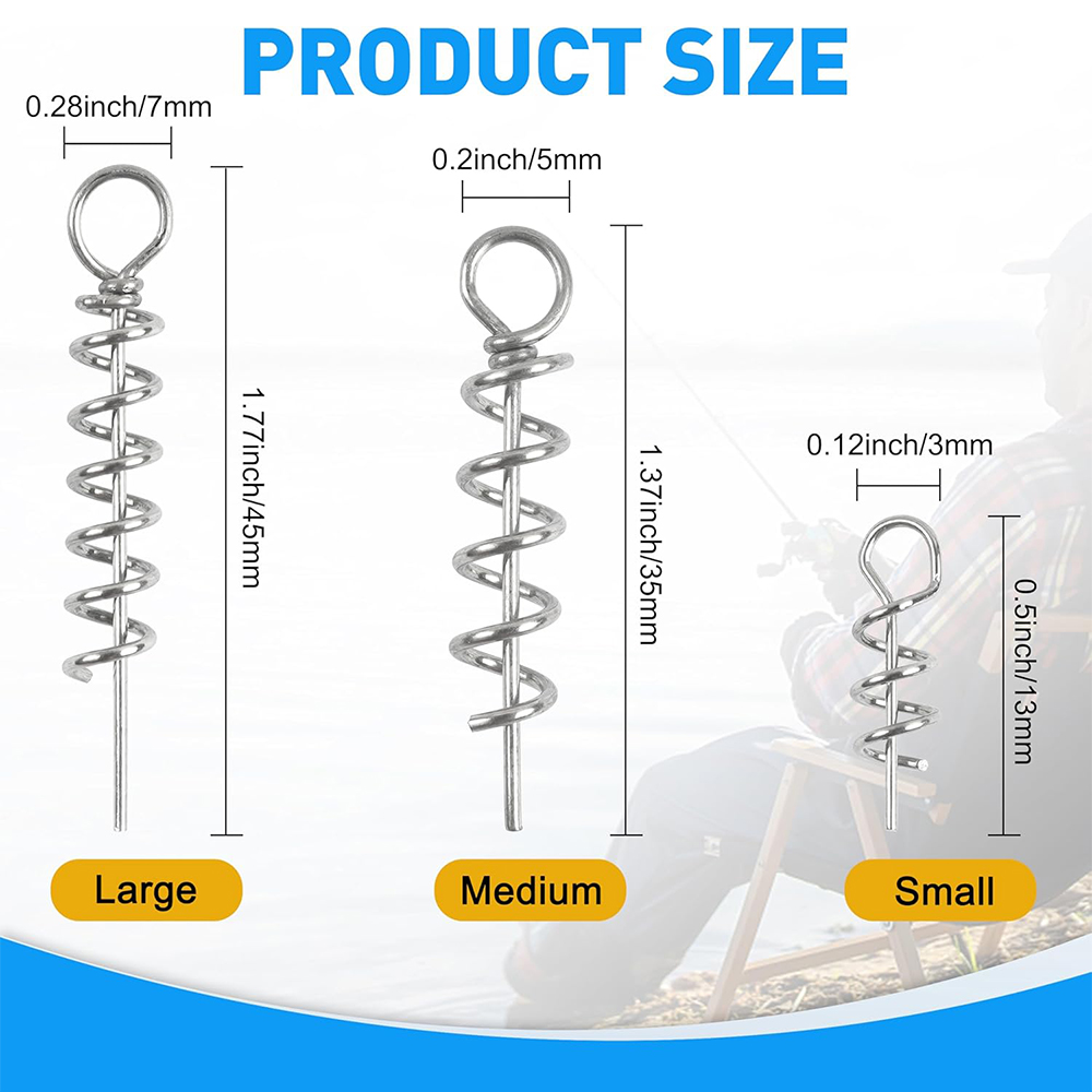 50Pcs Spring Twist Lock Fishin - مراجعة Fishing Hook Stainless Steel وسعره