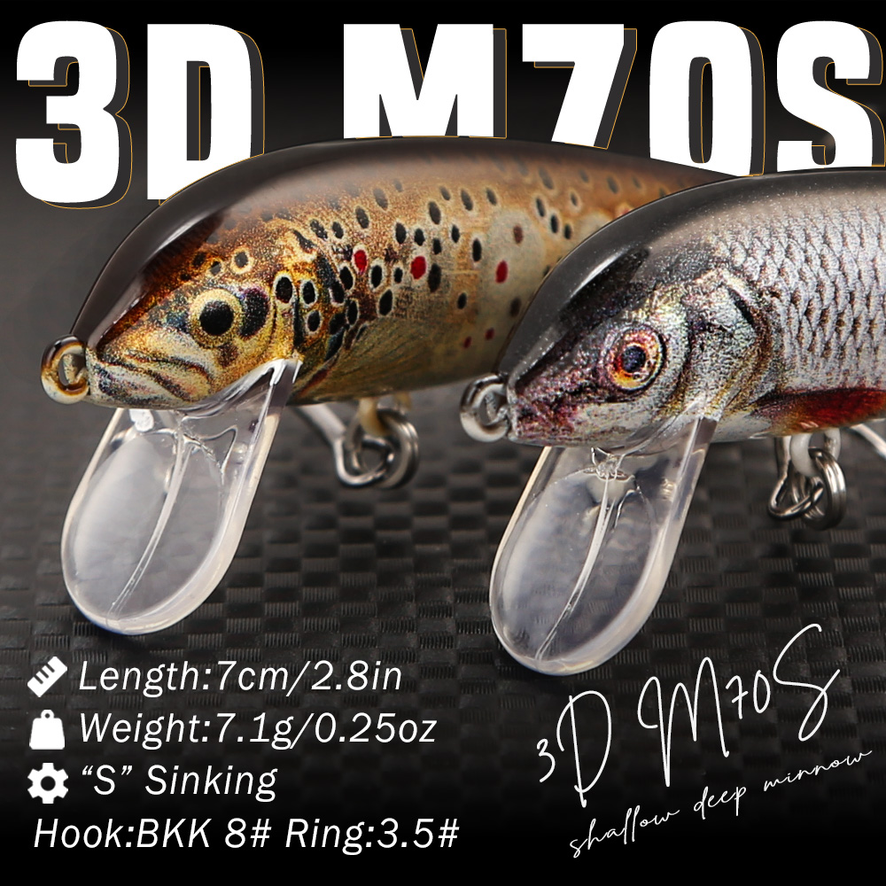 B&U Sinking Minnow Fishing Lur - مراجعة Fishing Hook Treble وسعره