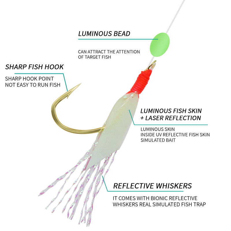 ZYZHE Fishing Sabiki Hook Lumi - مراجعة Fishing Hook Assortment وسعره
