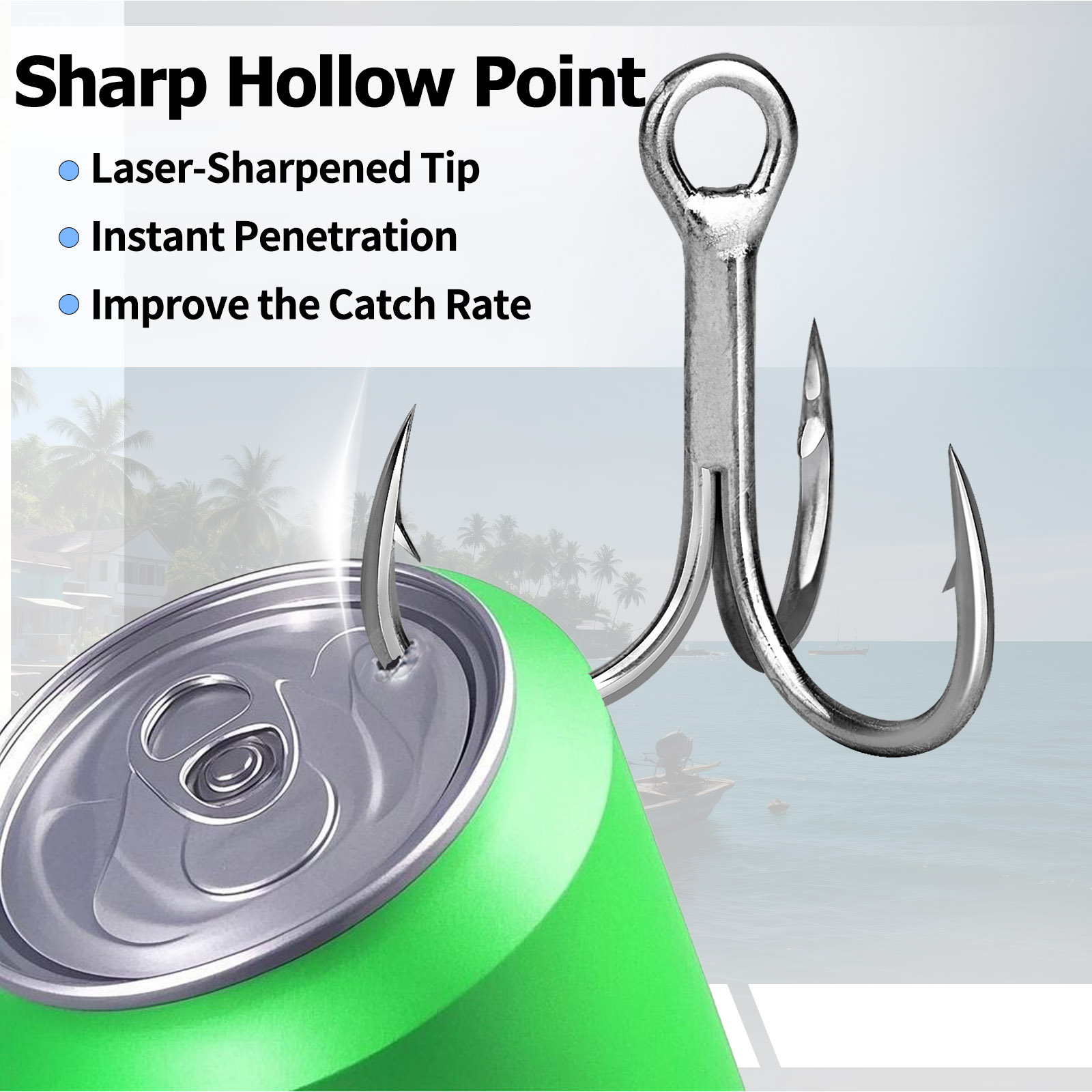9KM Saltwater Treble Hooks 3X  - مراجعة Fishing Hook Offset وسعره