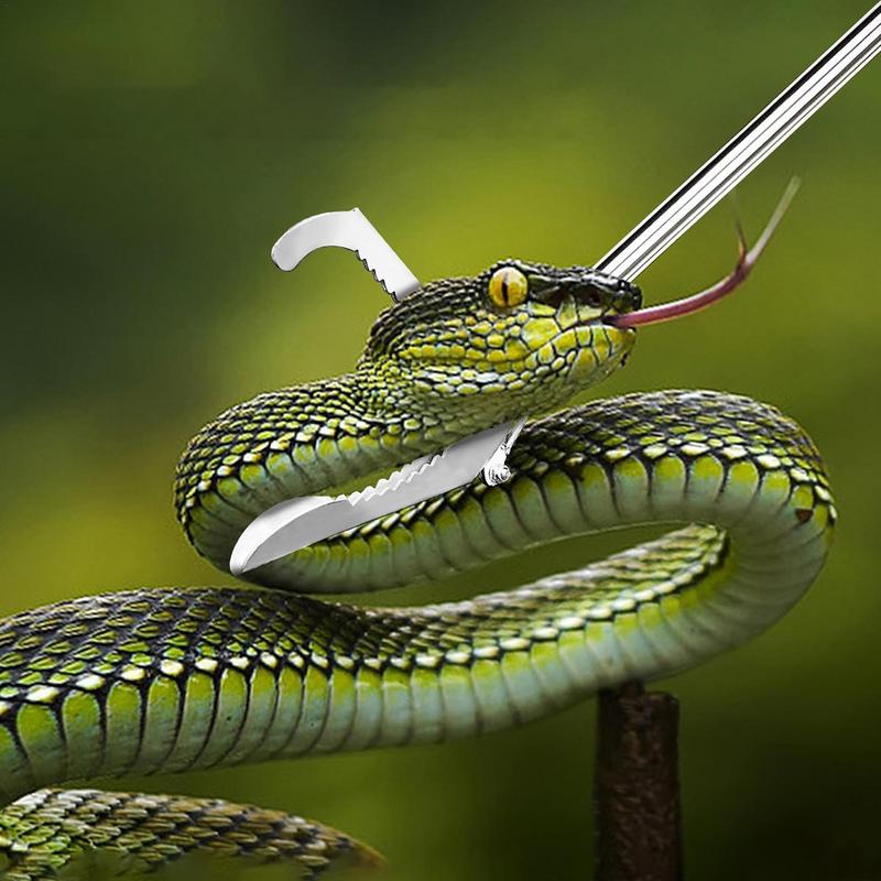 120cm Foldable Snake Stick Elb - مراجعة Fishing Hook Stainless Steel وسعره