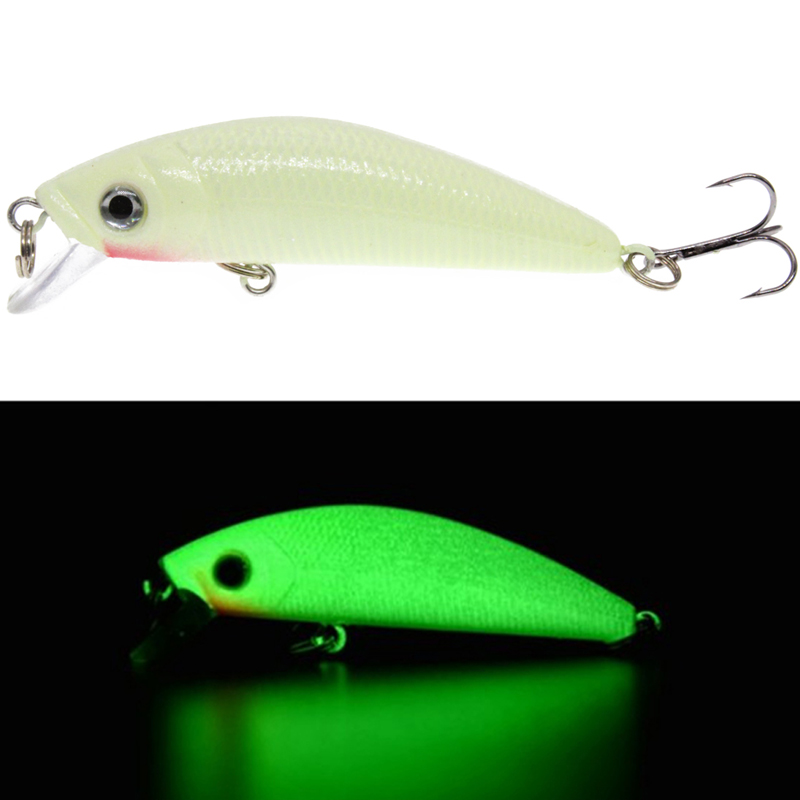 1Pcs 3D Luminous Night Fishing - مراجعة Fishing Hook Treble وسعره