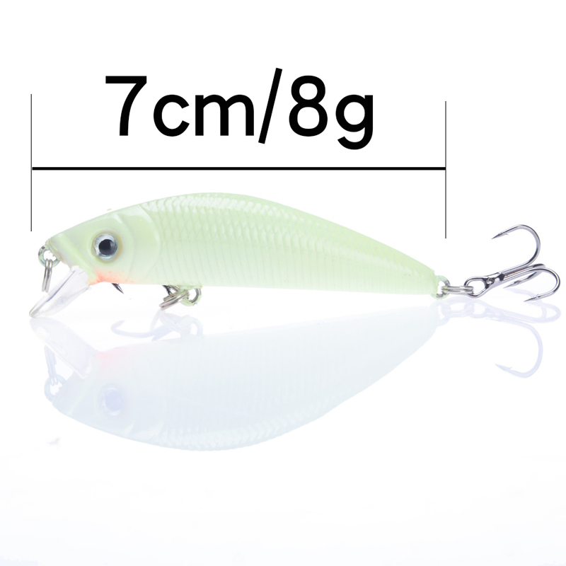 1Pcs 3D Luminous Night Fishing - مراجعة Fishing Hook Treble وسعره