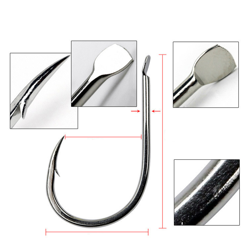 100pcs/Lot 7 Size Barbed Fishi - مراجعة Fishing Hook Circle وسعره