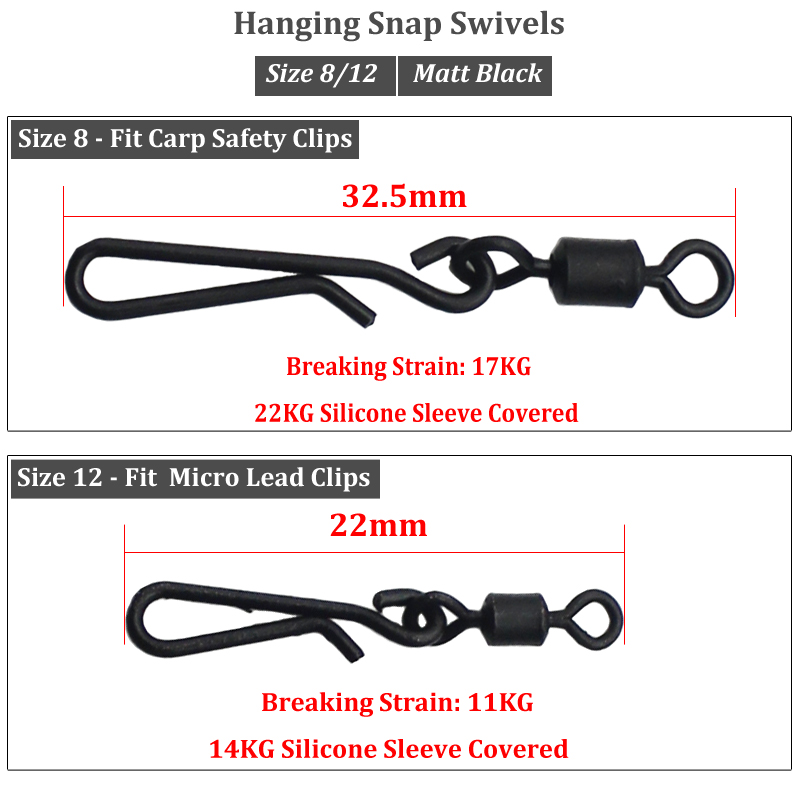 20PCS Carp Fishing Quick Chang - مراجعة Fishing Hook Size وسعره