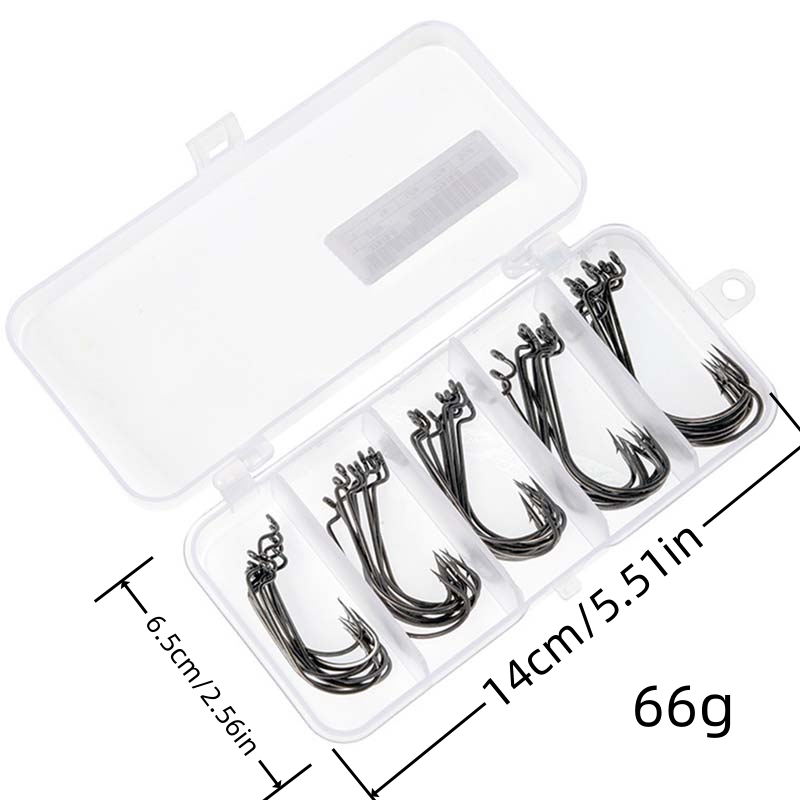 50Pcs/Box High Carbon Steel Fi - مراجعة Fishing Hook Stainless Steel وسعره