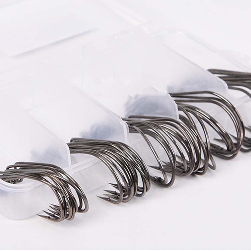 50Pcs/Box High Carbon Steel Fi - مراجعة Fishing Hook Stainless Steel وسعره
