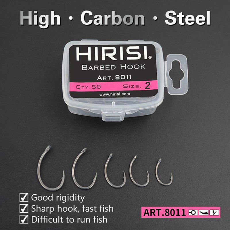 New Hirisi 50pcs Boxed Hooks B - مراجعة Fishing Hook Box وسعره