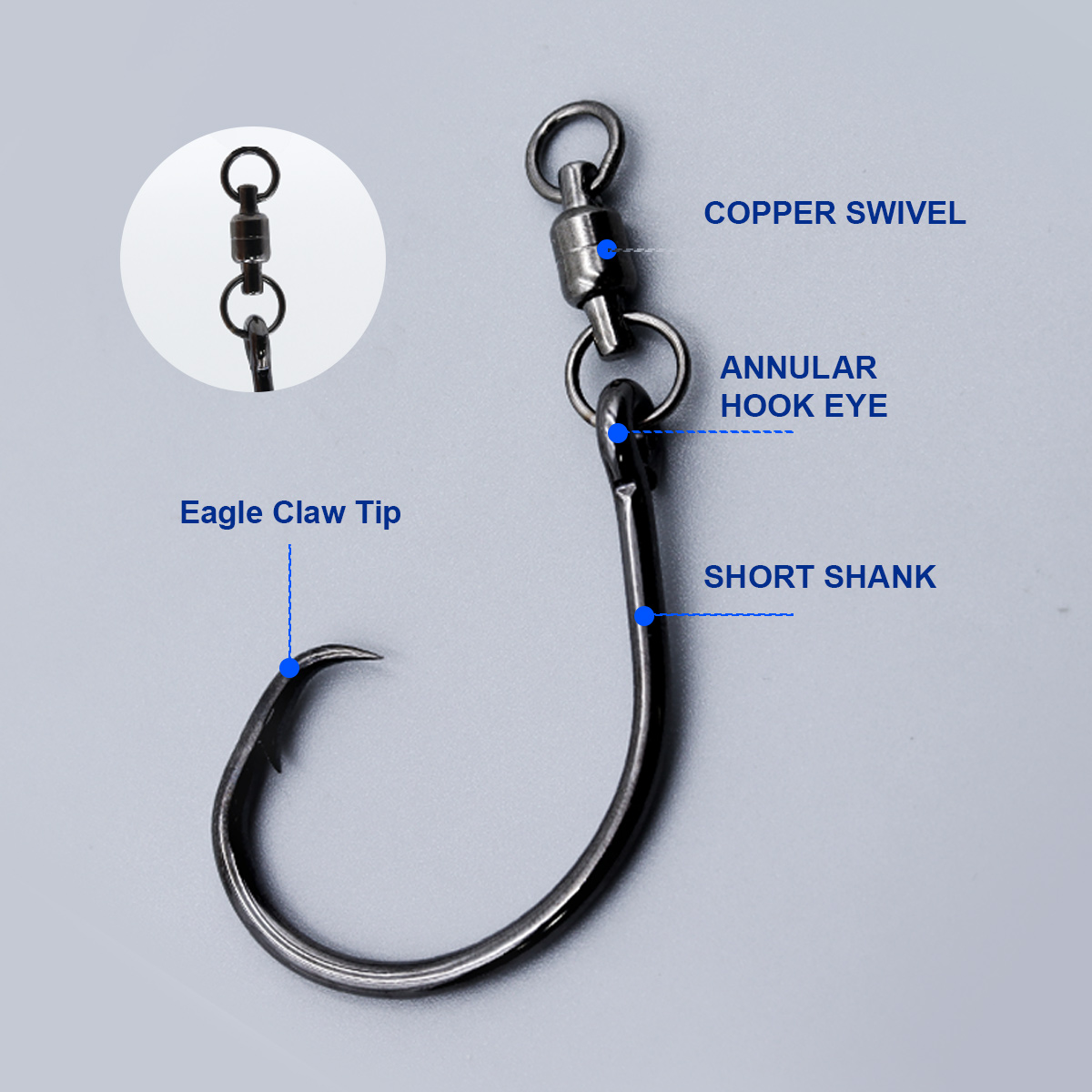 ZYZHE 3pcs/Bag Circle Hooks Wi - مراجعة Fishing Hook Circle وسعره