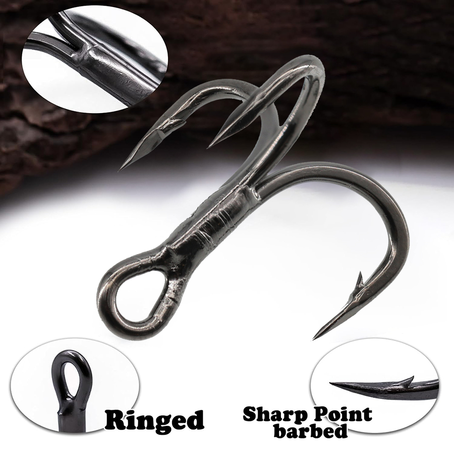 6X Fishing Treble Hook 10Pcs T - مراجعة Fishing Hook Offset وسعره