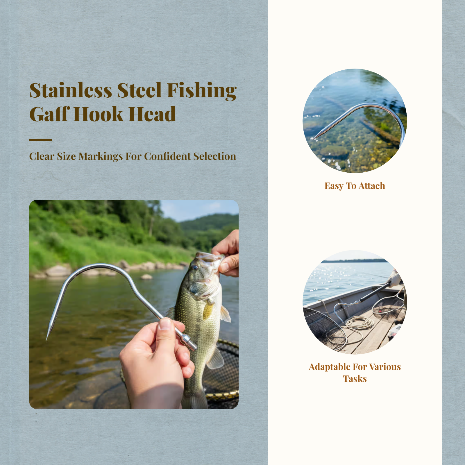 Fishing Sickle Head Stainless  - مراجعة Fishing Hook Stainless Steel وسعره